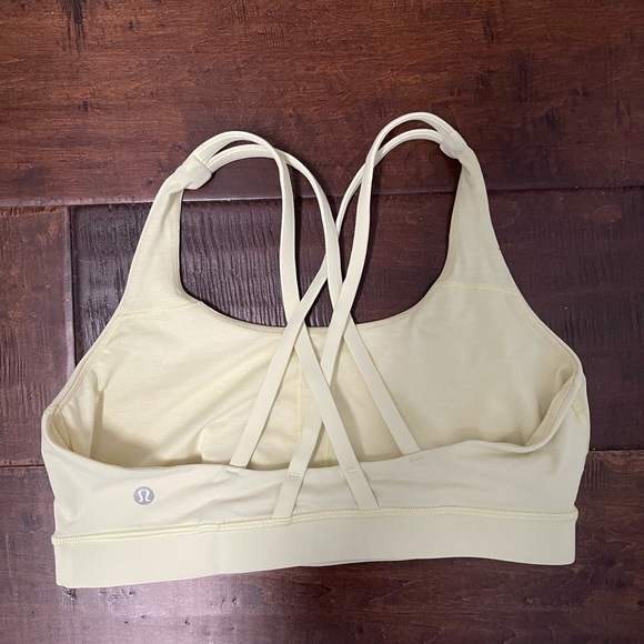 LULULEMON “ENERGY” BRA IN LIGHT/YELLOW COLOR - Picture 3 of 6